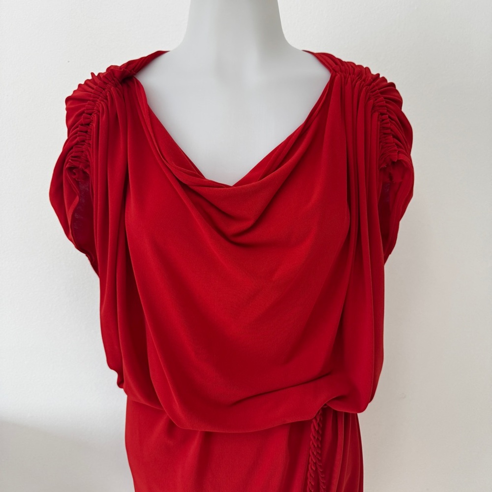 Lanvin Red Dress with Rope Belt - Picture 2 of 7